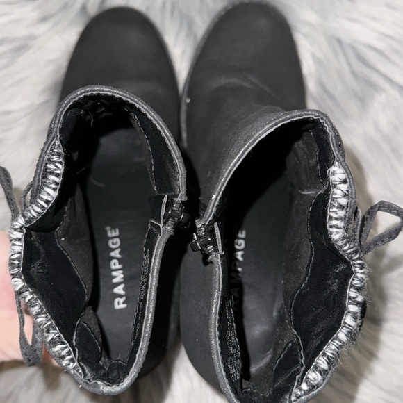 Rampage Pamina Stacked Heel Boots Booties 9.5 - Picture 11 of 13